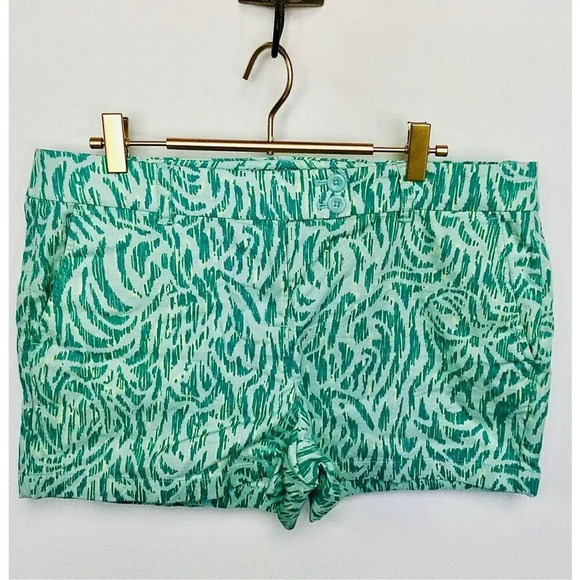 Vineyard Vines Pants - Vineyard Vines Women's Teal Green Nautical Zebra Dayboat Chino Shorts Size 10